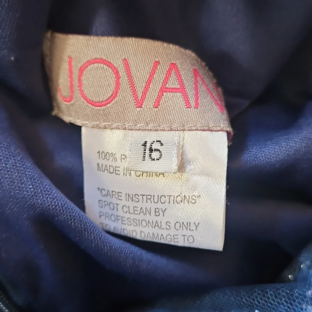 Jovani Royal Blue Formal Mermaid Dress - Picture 8 of 12